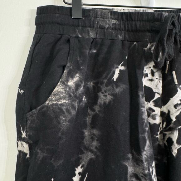 Posh Kiddos Adult Joggers Black Tie Dye Size Large New - Picture 3 of 5